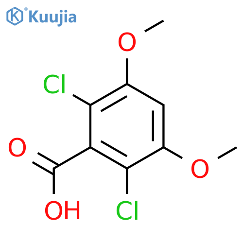 2,6-dichloro-3,5-dimethoxy-benzoic acid structure