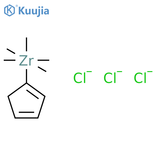 Pentamethylcyclopentadienylzirconiumtrichloride structure