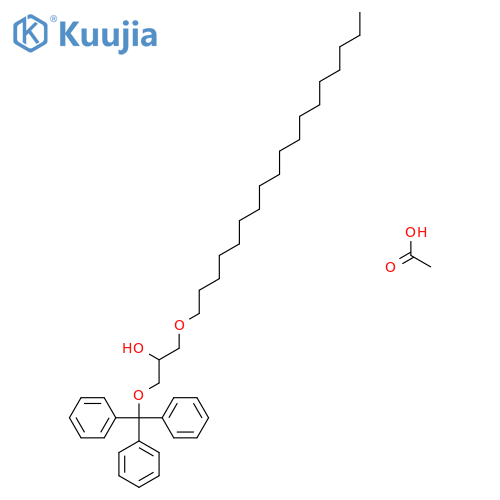 2-Propanol, 1-(octadecyloxy)-3-(triphenylmethoxy)-, acetate, (R)- structure