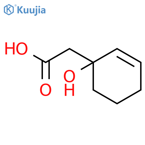 2-(1-hydroxycyclohex-2-en-1-yl)acetic acid structure