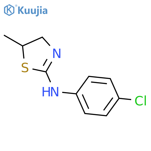 N-(4-Chlorophenyl)-5-methyl-4,5-dihydro-1,3-thiazol-2-amine structure