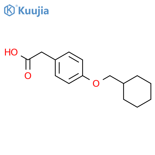 Benzeneacetic acid, 4-(cyclohexylmethoxy)- structure