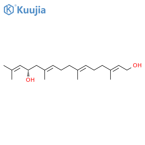 2,6,10,14-Hexadecatetraene-1,13-diol,3,7,11,15-tetramethyl-, (2E,6E,10E,13R)- structure