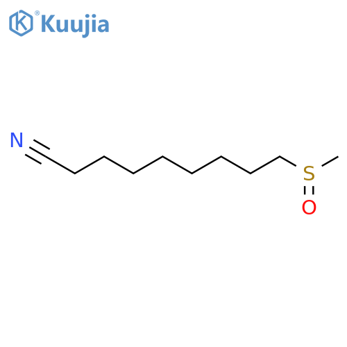 NONANENITRILE, 9-(METHYLSULFINYL)- structure