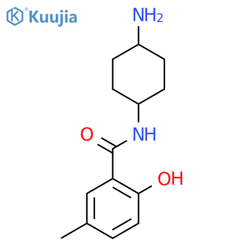 Benzamide,N-(cis-4-aminocyclohexyl)-2-hydroxy-5-methyl- structure