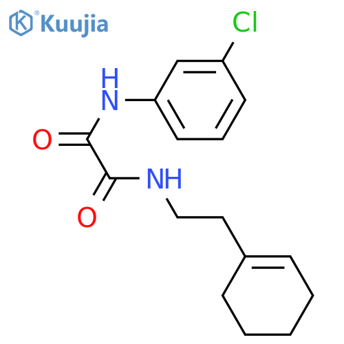 N-(3-chlorophenyl)-N'-2-(cyclohex-1-en-1-yl)ethylethanediamide structure