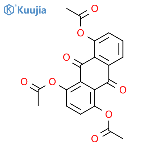 9,10-Anthracenedione, 1,4,5-tris(acetyloxy)- structure
