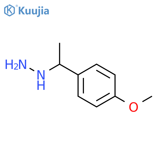 1-(4-methoxyphenyl)ethylhydrazine structure