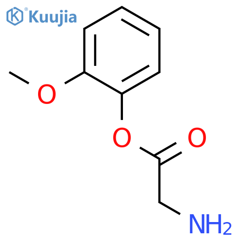 Glycine, 2-methoxyphenyl ester structure