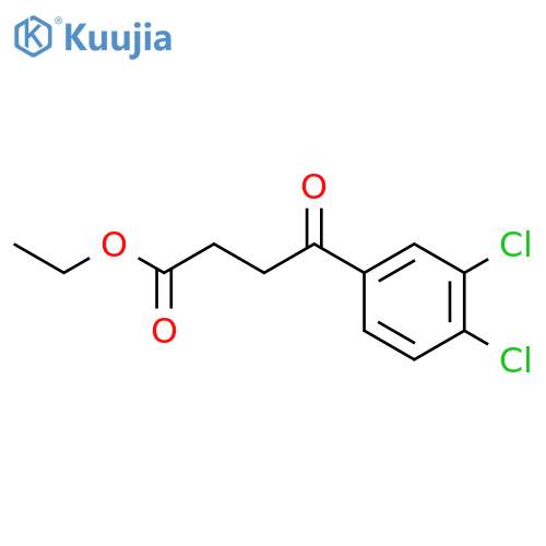 Ethyl 4-(3,4-dichlorophenyl)-4-oxobutyrate structure