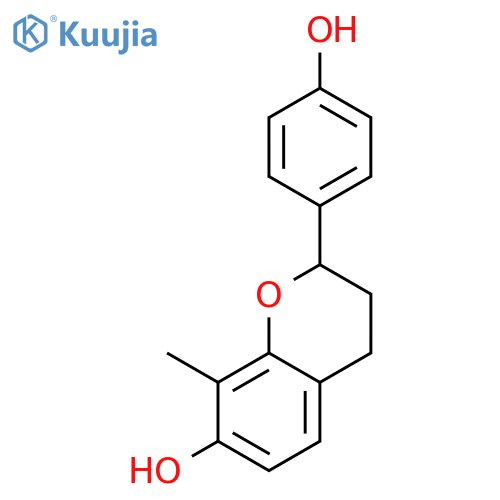 (2S)-2-(4-hydroxyphenyl)-8-methyl-3,4-dihydro-2H-chromen-7-ol structure
