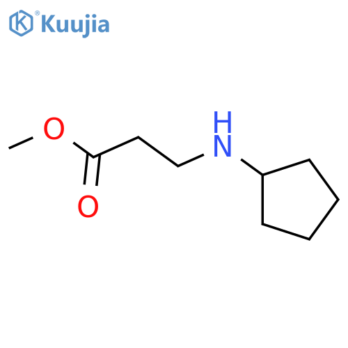 Methyl 3-(cyclopentylamino)propanoate structure