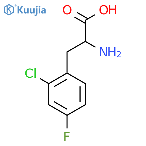 2-CHLORO-4-FLUORO-DL-PHENYLALANINE structure