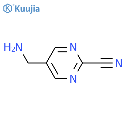 2-Pyrimidinecarbonitrile,5-(aminomethyl)- structure