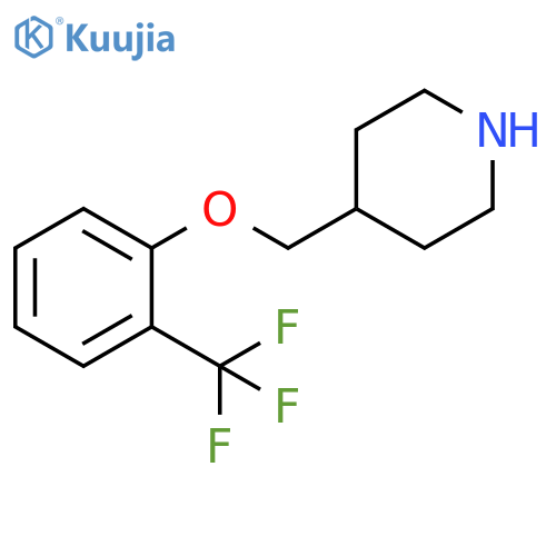 4-{2-(trifluoromethyl)phenoxymethyl}piperidine structure