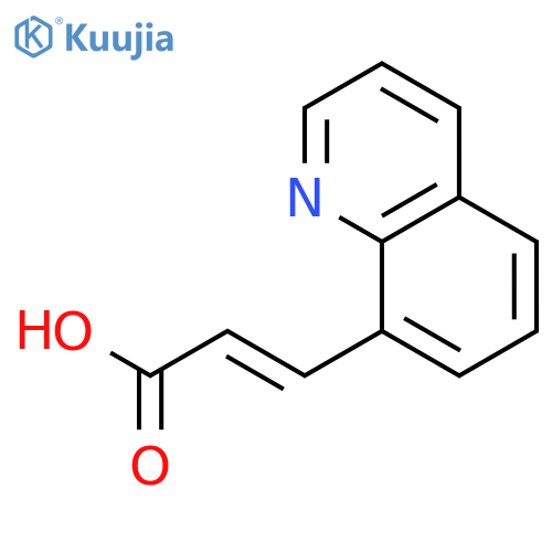 (2E)-3-(quinolin-8-yl)prop-2-enoic acid structure