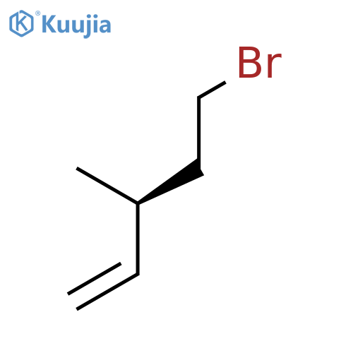 (3S)-5-bromo-3-methylpent-1-ene structure