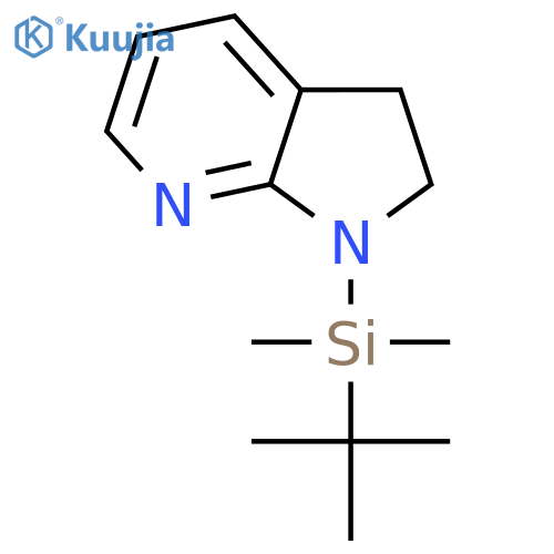 1-(tert-Butyldimethylsilyl)-1H,2H,3H-pyrrolo2,3-bpyridine structure