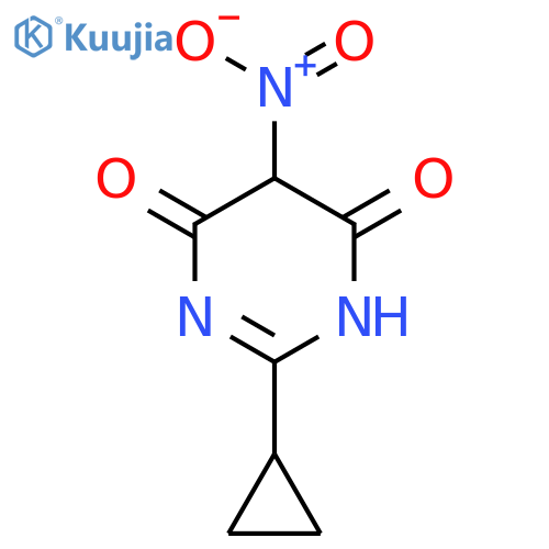2-Cyclopropyl-5-Nitropyrimidine-4,6-Diol structure