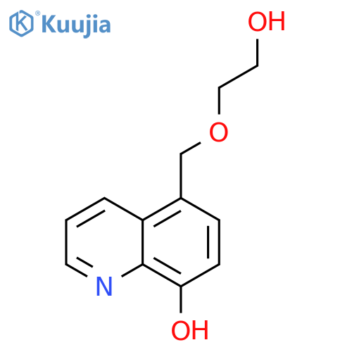 5-((2-Hydroxyethoxy)methyl)quinolin-8-ol structure