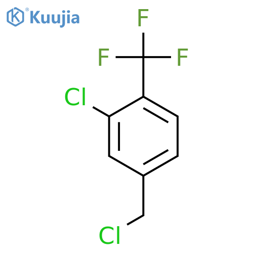 2-Chloro-4-(chloromethyl)-1-(trifluoromethyl)-benzene structure