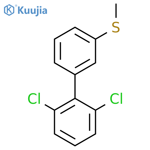 2,6-Dichloro-3'-methylsulfanyl-biphenyl structure