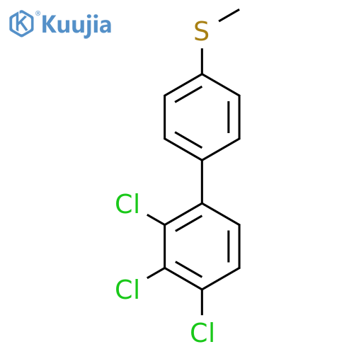 4'-Methylsulfanyl-2,3,4-trichlorobiphenyl structure