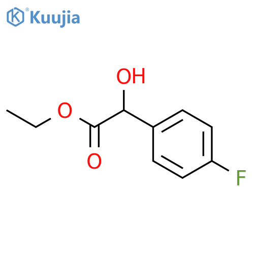 Benzeneacetic acid,4-fluoro-a-hydroxy-, ethyl ester structure