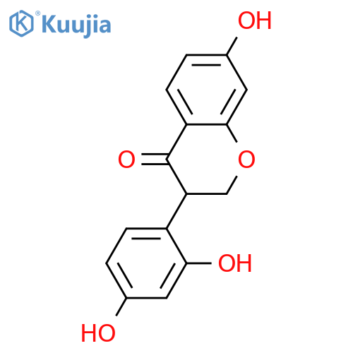 2',4',7-Trihydroxyisoflavanone; (±)-form structure