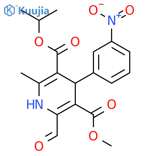 4-(3-Nitrophenyl)-2-formyl-6-methyl-1,4-dihydropyridine-3,5-dicarboxylic Acid 5-Isopropyl Ester 3-Methyl Ester structure