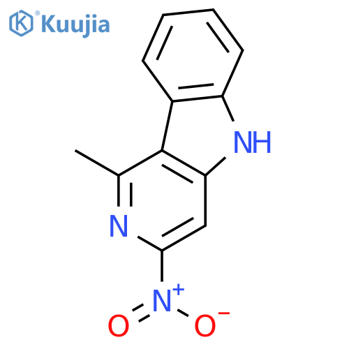 3-Nitro-1-methyl-5H-pyrido4,3-bindole structure