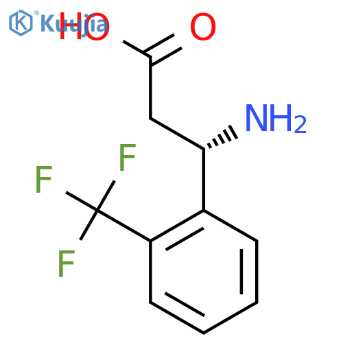 (S)-3-Amino-3-(2-trifluoromethyl-phenyl)-propionic Acid structure