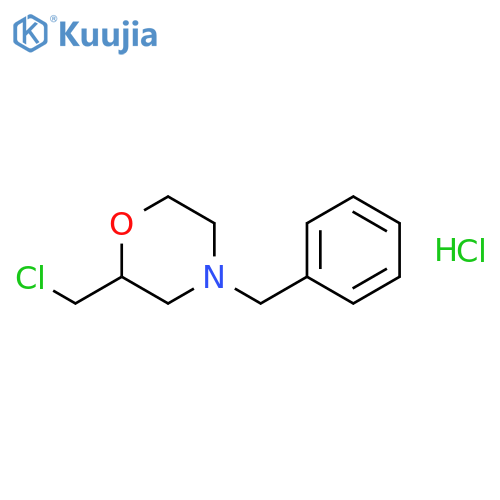 4-Benzyl-2-(chloromethyl)morpholine hydrochloride structure