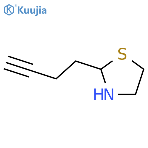 Thiazolidine,2-(3-butyn-1-yl)- structure