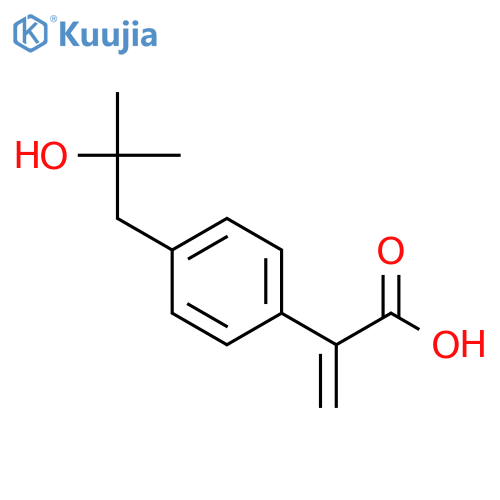 2-p-(2-Methyl-2-hydroxypropyl)phenylpropenoic Acid structure