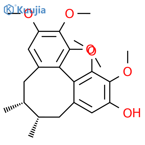 Dibenzo[a,c]cycloocten-3-ol,5,6,7,8-tetrahydro-1,2,10,11,12-pentamethoxy-6,7-dimethyl-, (6S,7R,12aS)- structure