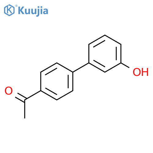 1-[4-(3-hydroxyphenyl)phenyl]ethanone structure