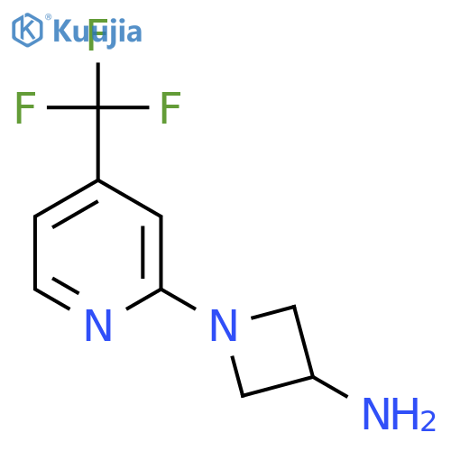 3-AZETIDINAMINE, 1-[4-(TRIFLUOROMETHYL)-2-PYRIDINYL]- structure