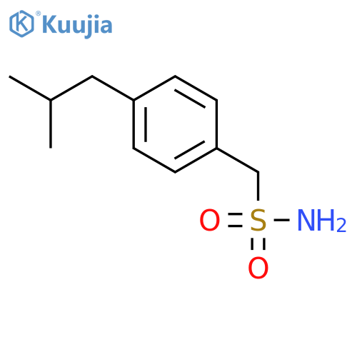 Benzenemethanesulfonamide, 4-(2-methylpropyl)- structure