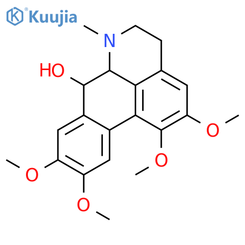 4H-Dibenzo[de,g]quinolin-7-ol,5,6,6a,7-tetrahydro-1,2,9,10-tetramethoxy-6-methyl- structure