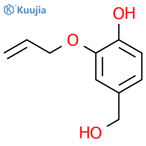Benzenemethanol,4-hydroxy-3-(2-propen-1-yloxy)- structure