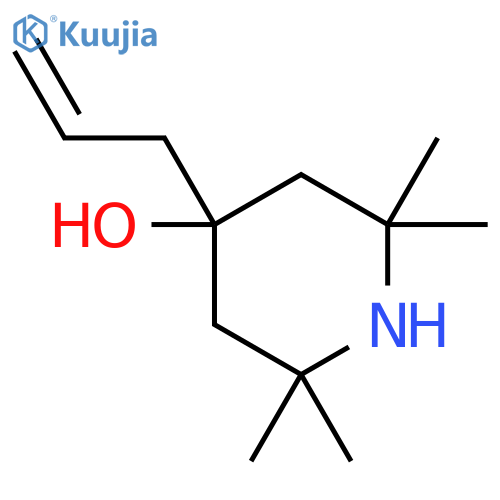 2,2,6,6-tetramethyl-4-(prop-2-en-1-yl)piperidin-4-ol structure