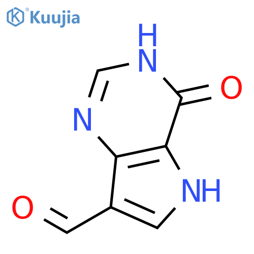 4,5-Dihydro-4-oxo-3H-pyrrolo3,2-dpyrimidine-7-carboxaldehyde structure