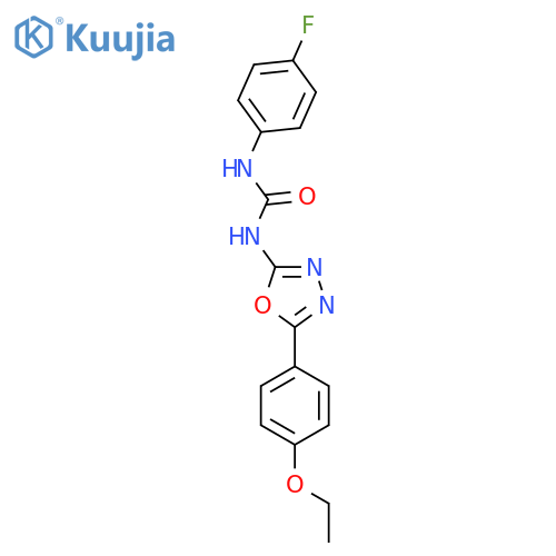N-5-(4-Ethoxyphenyl)-1,3,4-oxadiazol-2-yl-N'-(4-fluorophenyl)urea structure
