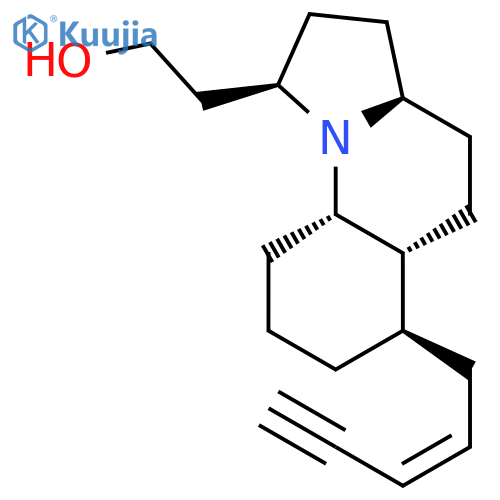 Pyrrolo[1,2-a]quinoline-1-ethanol,dodecahydro-6-(2Z)-2-penten-4-yn-1-yl-, (1R,3aR,5aR,6R,9aS)-rel- structure