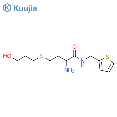 BUTANAMIDE, 2-AMINO-4-[(3-HYDROXYPROPYL)THIO]-N-(2-THIENYLMETHYL)- structure