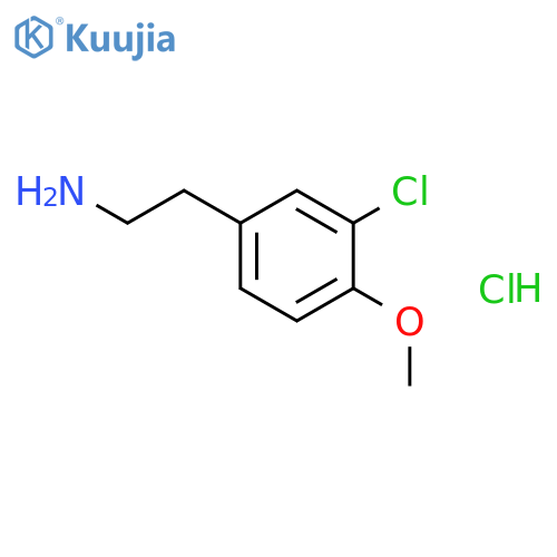 2-(3-chloro-4-methoxyphenyl)ethan-1-amine hydrochloride structure