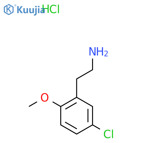 2-(5-chloro-2-methoxyphenyl)ethan-1-amine hydrochloride structure