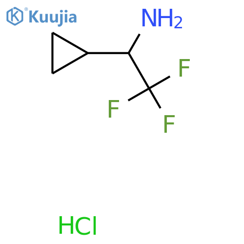 1-cyclopropyl-2,2,2-trifluoro-ethanamine;hydrochloride structure