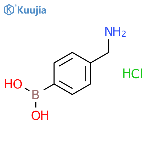 [4-(aminomethyl)phenyl]boronic acid;hydrochloride structure